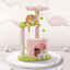 Petit arbre à chat de 84 cm doté de poteaux griffoir, 2 balles, 1 maisonnette et 2 supports - Ilanesse