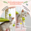 Petit arbre à chat de 84 cm doté de poteaux griffoir, 2 balles, 1 maisonnette et 2 supports - Ilanesse