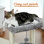 Petit arbre à chat avec 2 supports, griffoir, balle et 1 cabanon - Yzela