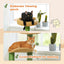 Petit arbre à chat avec plusieurs accessoires, griffoir et 2 balles - Liona
