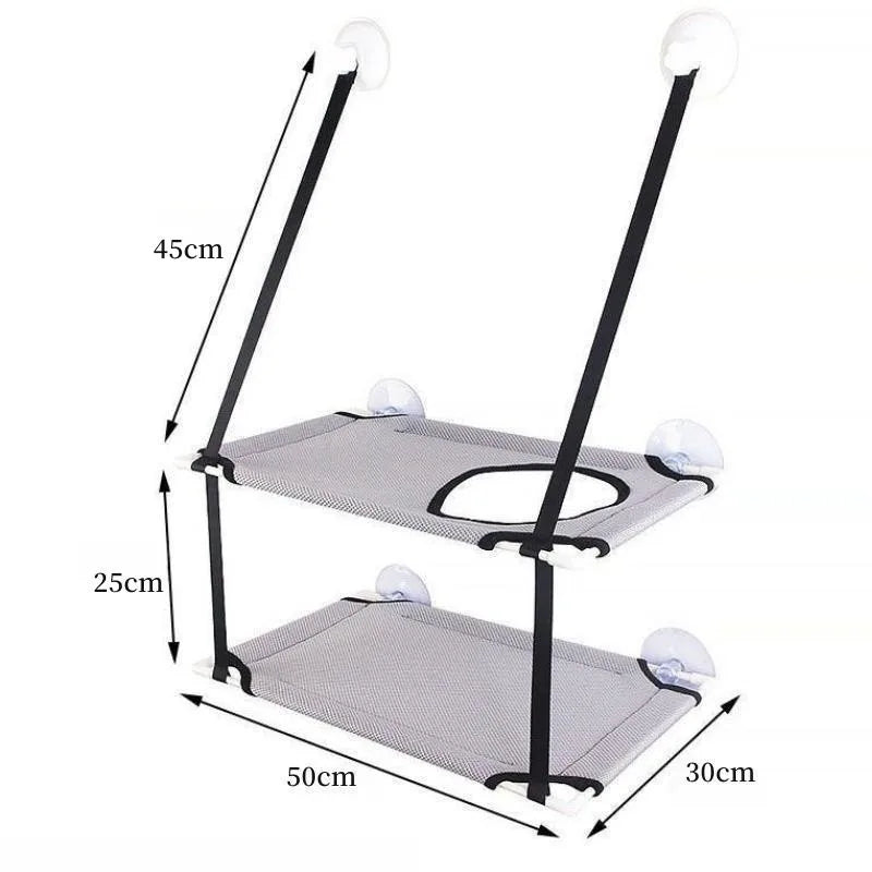 Hamac pour chat suspendu fenêtre